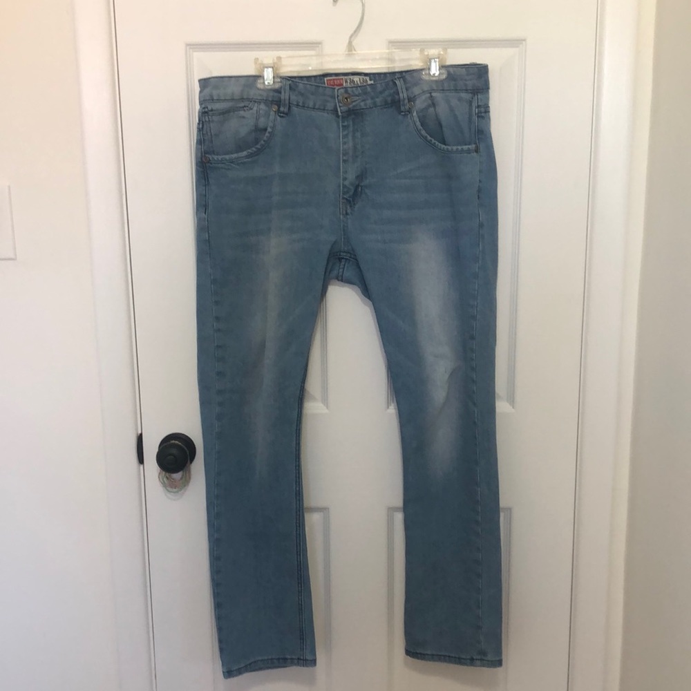 XIOS Denim Brand Men Light Blue Denim - Size 36 x 30